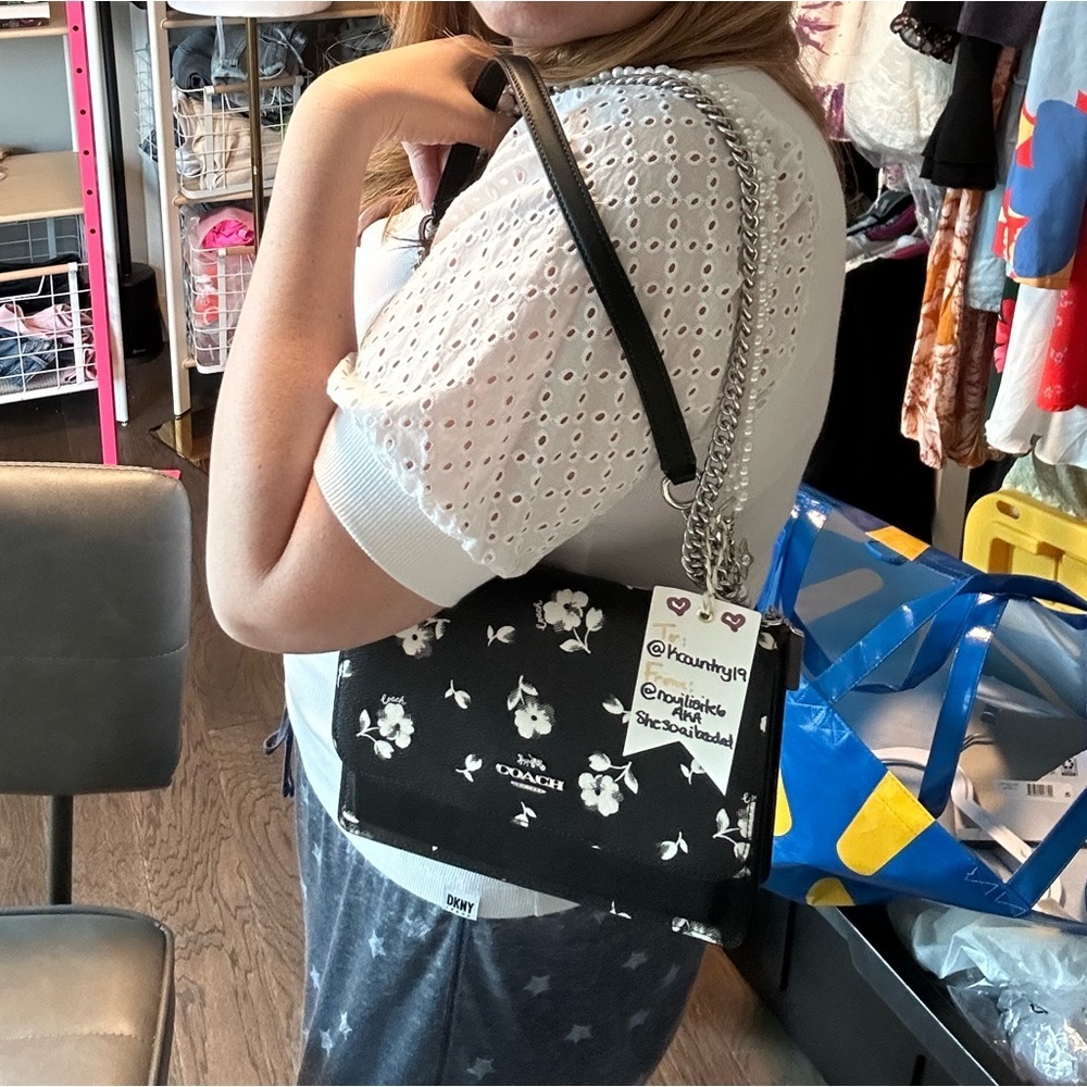 Coach Klare Crossbody bag with silver chain Free shipping NWT - Picture 7 of 7